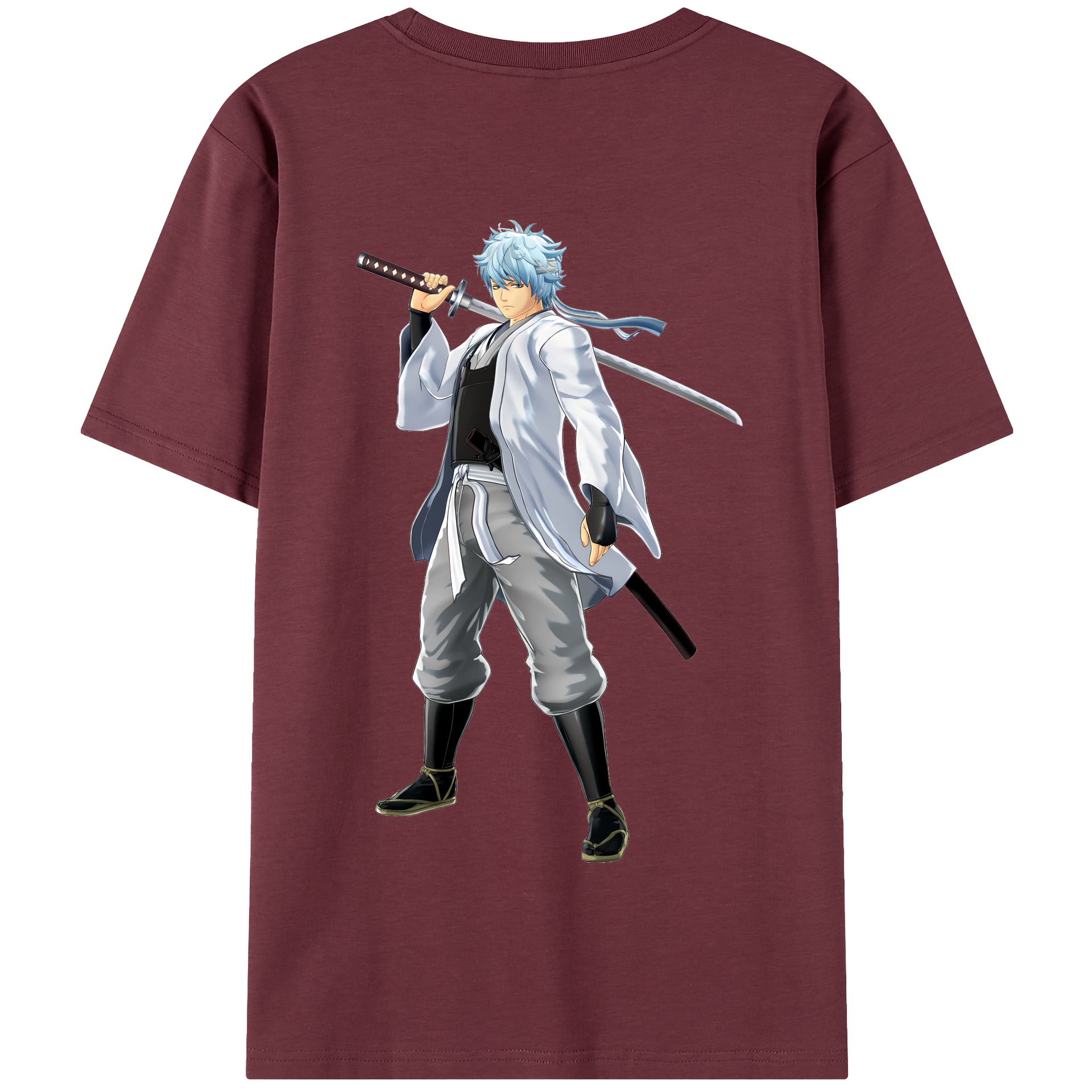 （画像用） ぎんたま 坂田銀時（さかたぎんとき） 神楽 志村新八（しむら しんぱち） GINTAMA Sakata Gintoki Kagura Shimura Shinpachi 綿100％半袖Tシャツ（背面プリント）